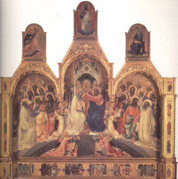 Lorenzo Monaco The Coronation of the Virgin (nn03) Germany oil painting art